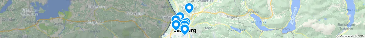 Map view for Pharmacies emergency services nearby Itzling-Nord (Salzburg (Stadt), Salzburg)